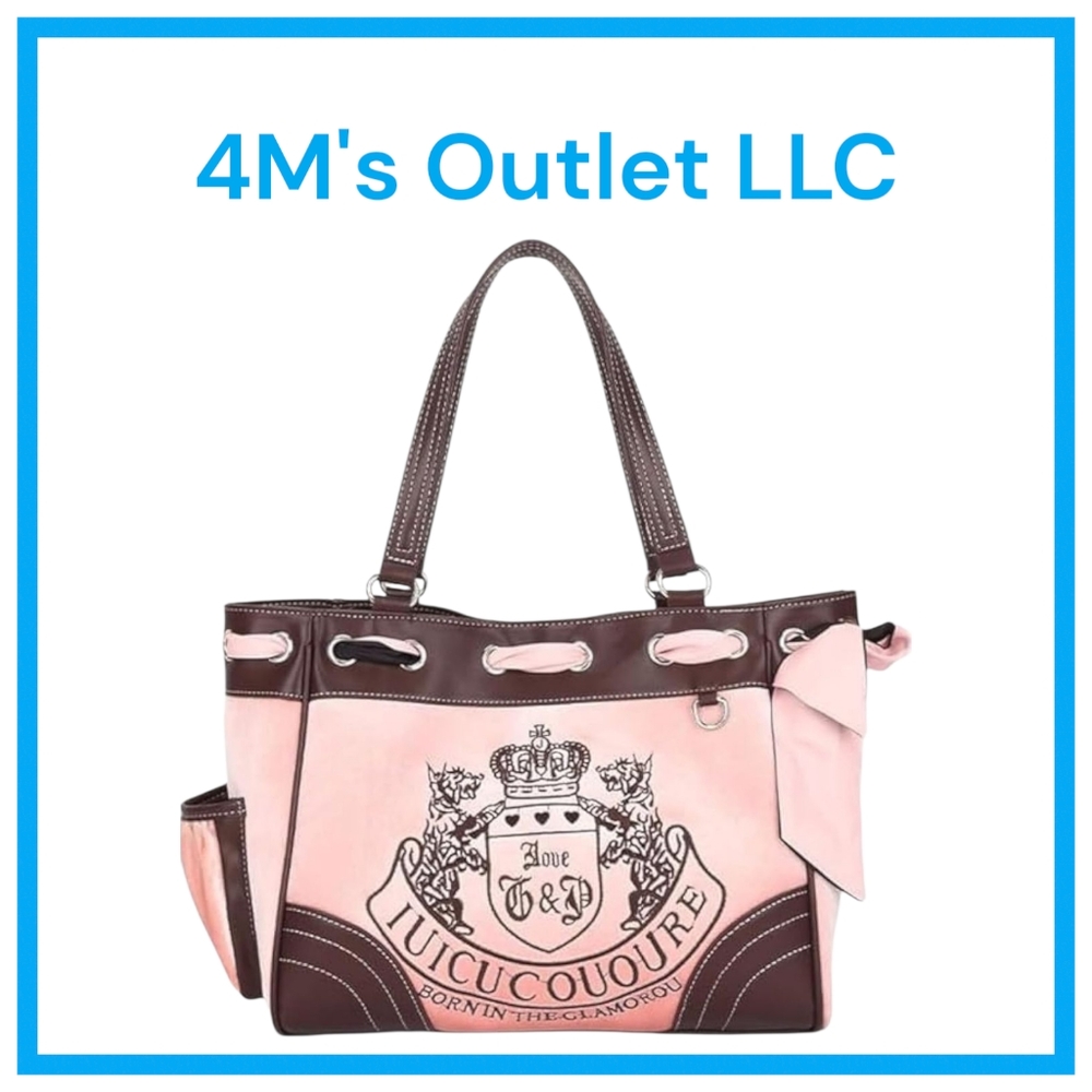 Brown and Pink Women's Bag